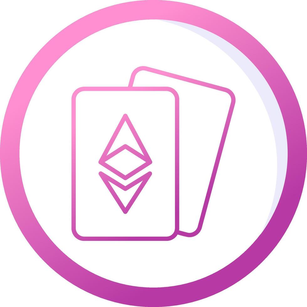 Ethereum Cards Vector Icon
