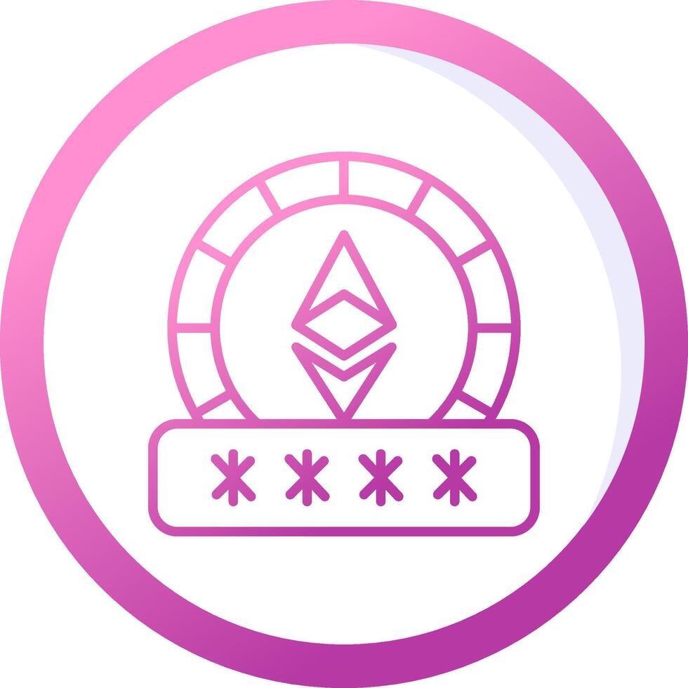 Ethereum Password Vector Icon