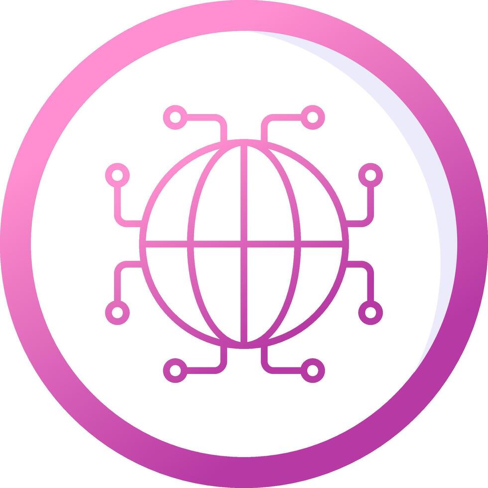 Digtal World Vector Icon