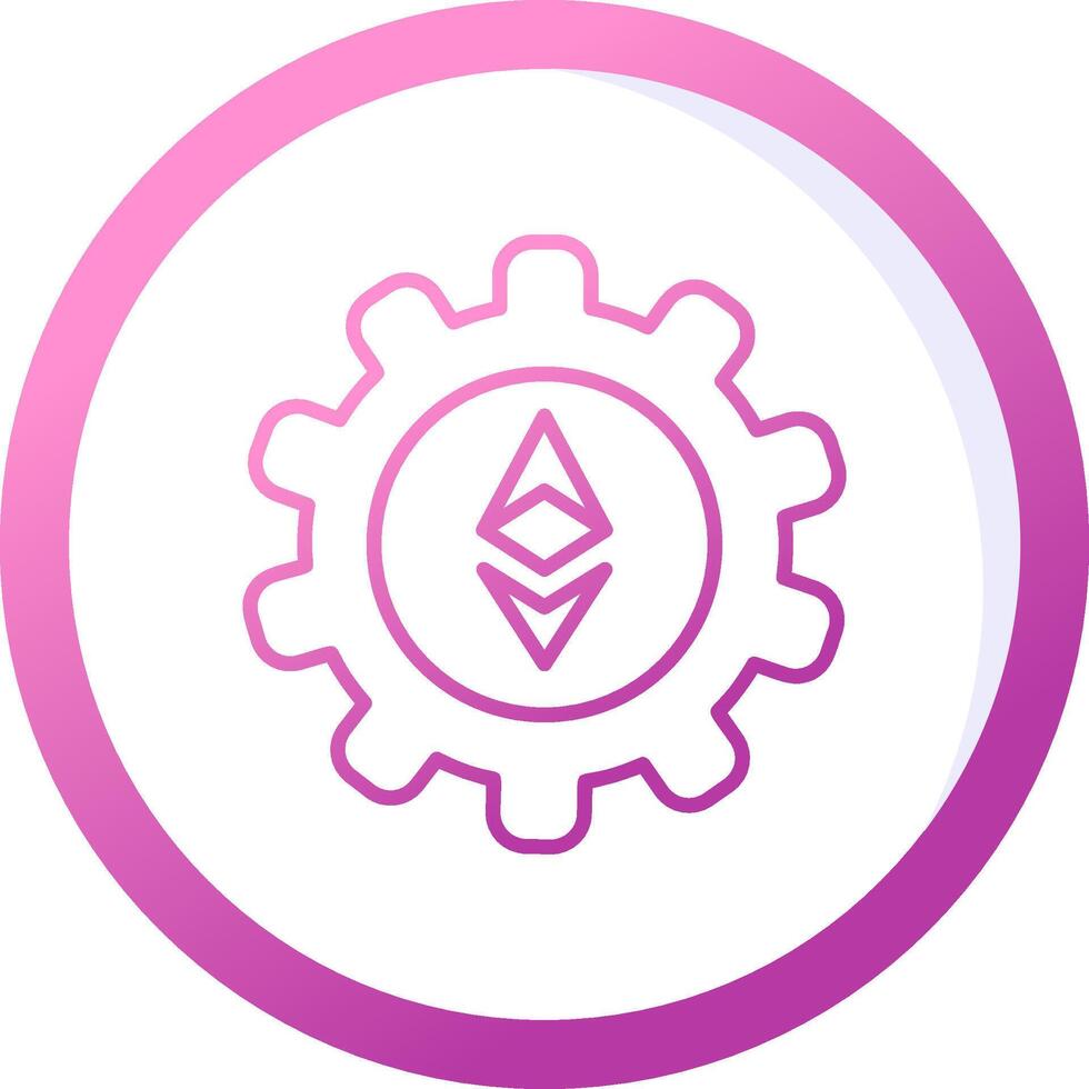 Ethereum Setting Vector Icon