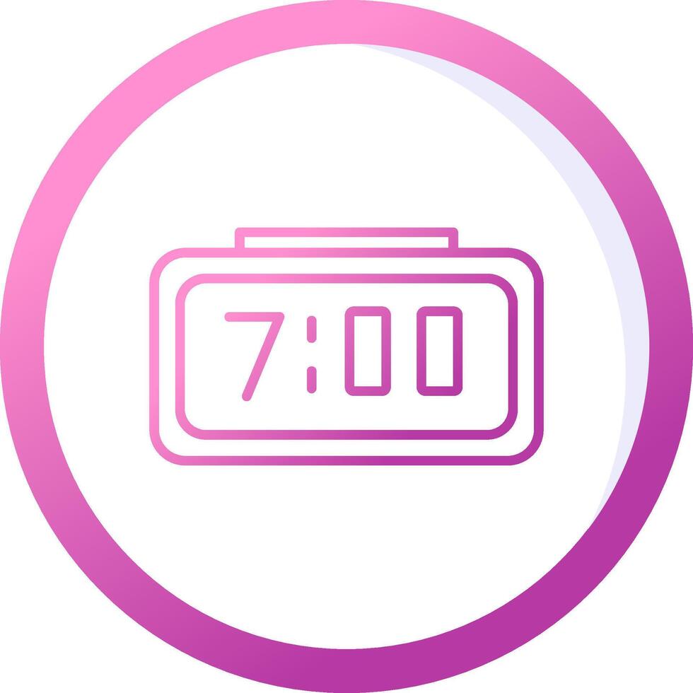 Digital Clock Vector Icon