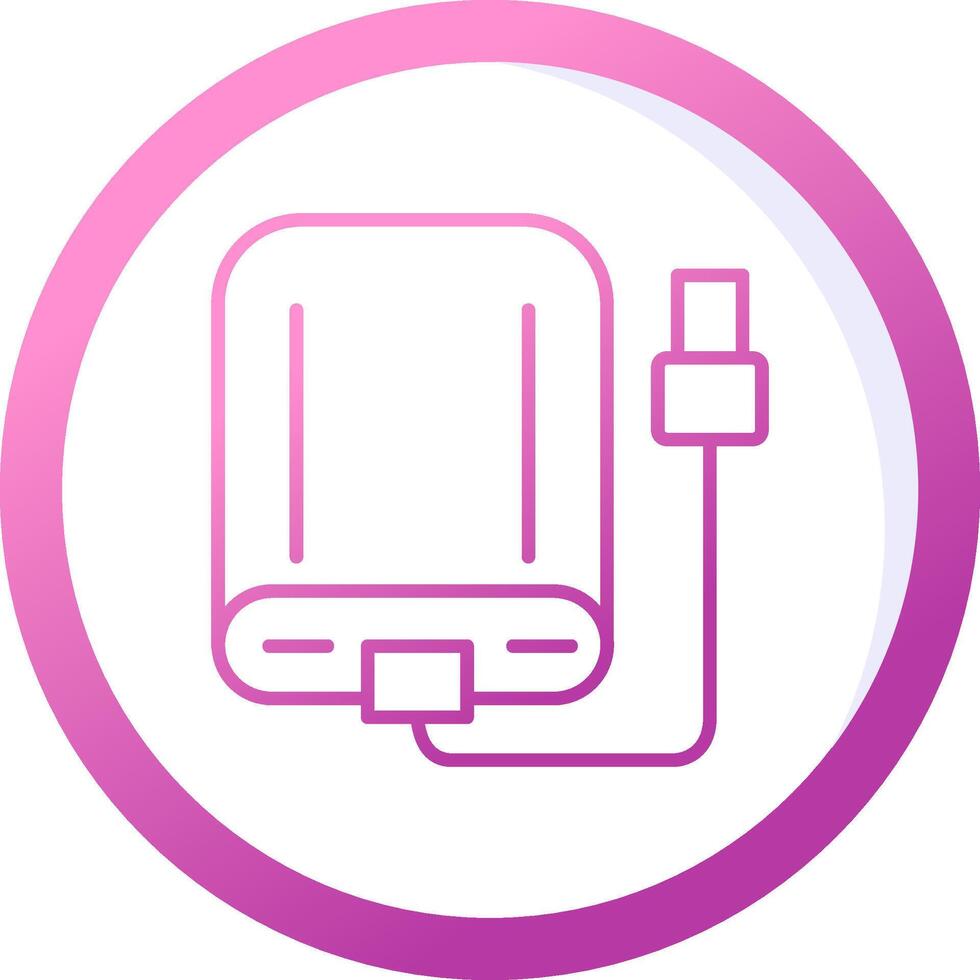 External Hard Drive Vector Icon