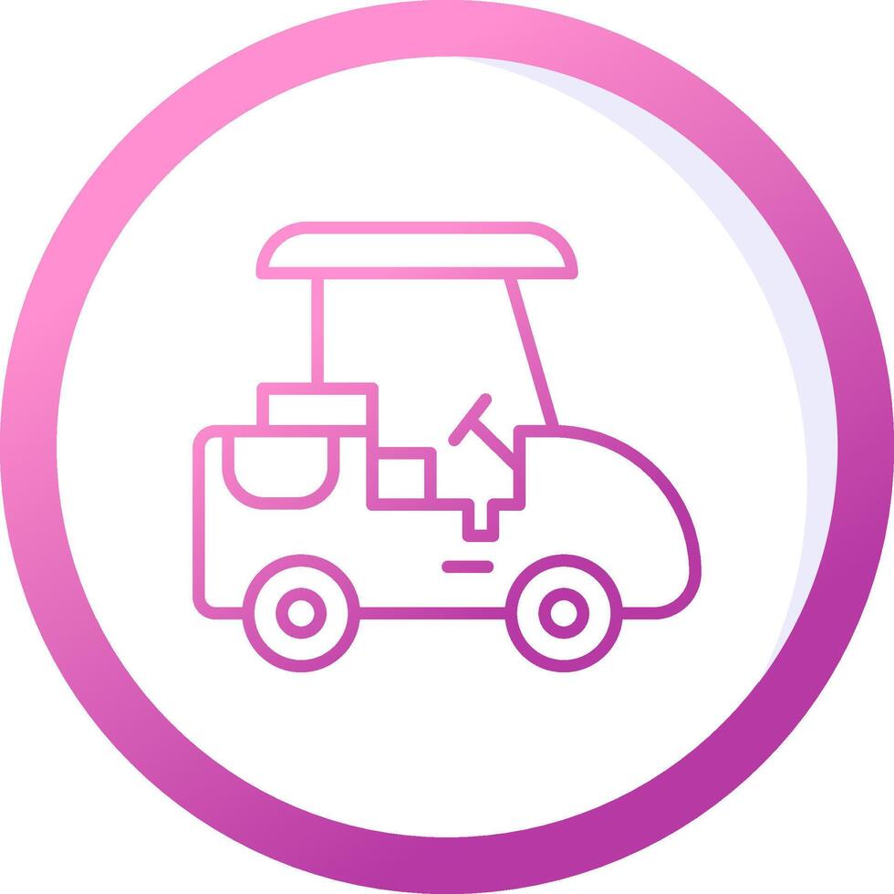 golf caddie vector icono
