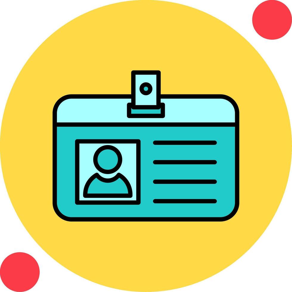 Identification Card Vector Icon