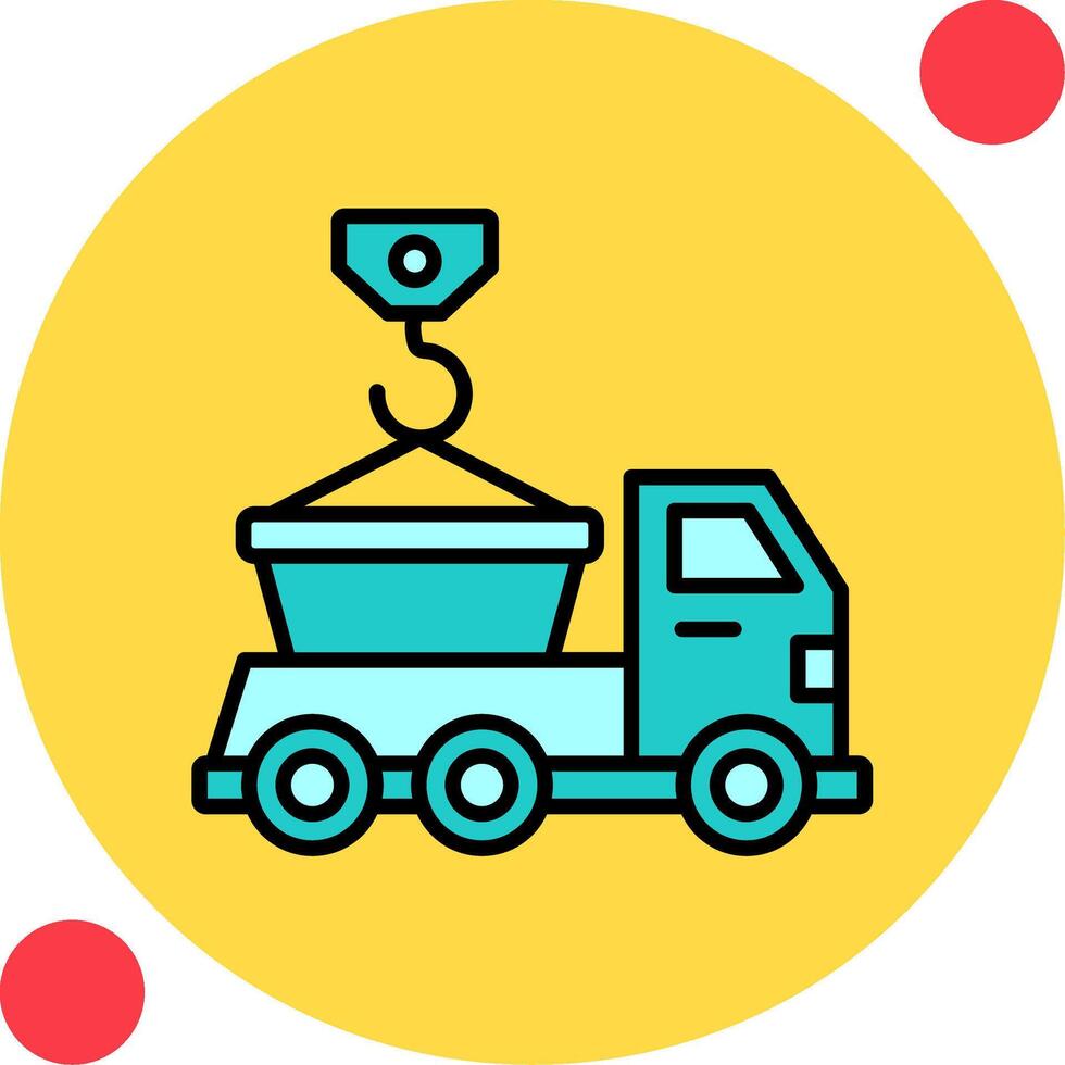 Skip Truck Vector Icon