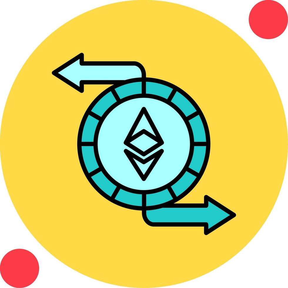 Ethereum Exchange Vector Icon