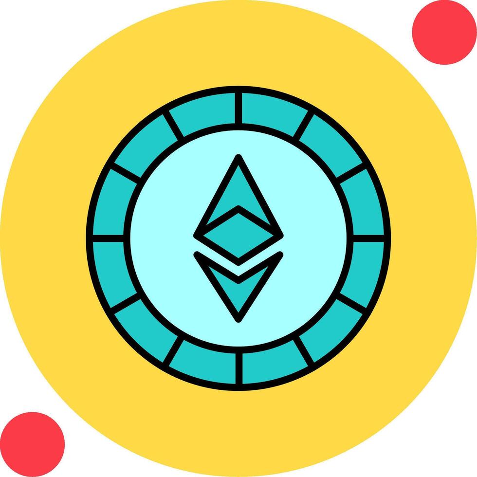 Ethiereum Coin Vector Icon