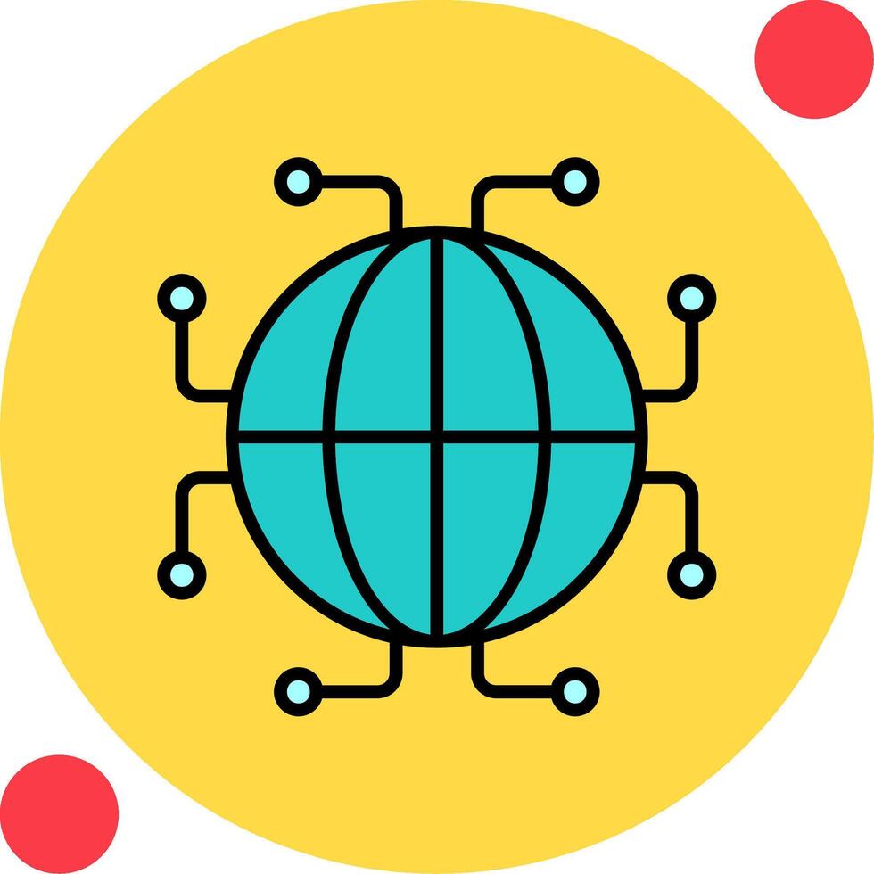 Digtal World Vector Icon