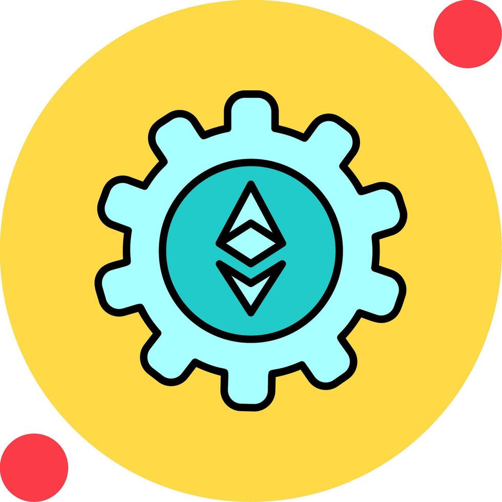 Ethereum Setting Vector Icon