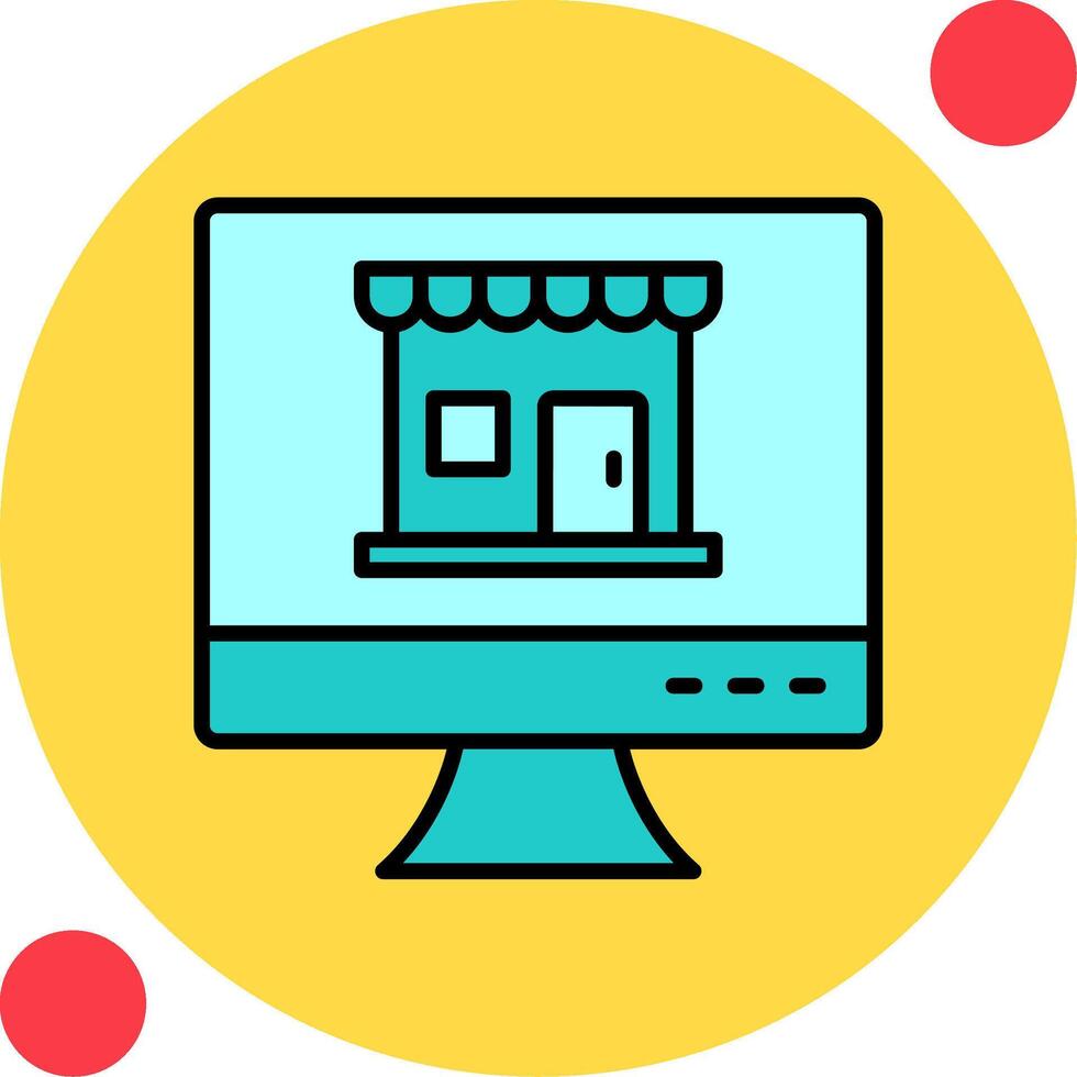 Online Shop Vector Icon