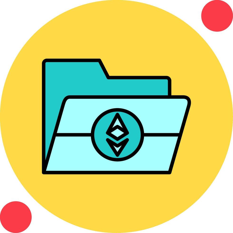Ethereum Folder Vector Icon