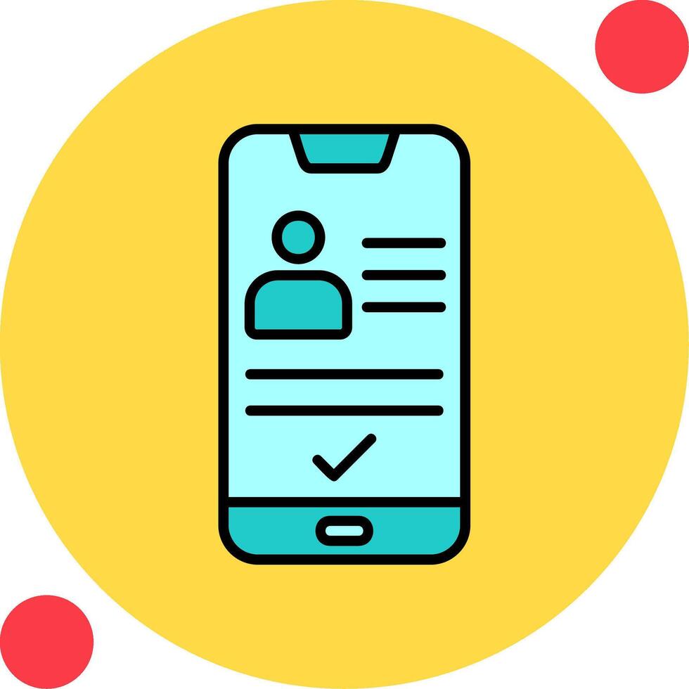 Smartphone Id Vector Icon