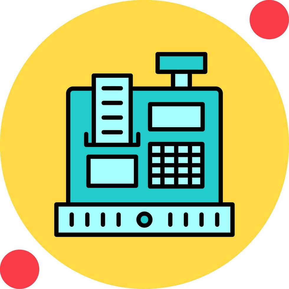 Cashier Machine Vector Icon