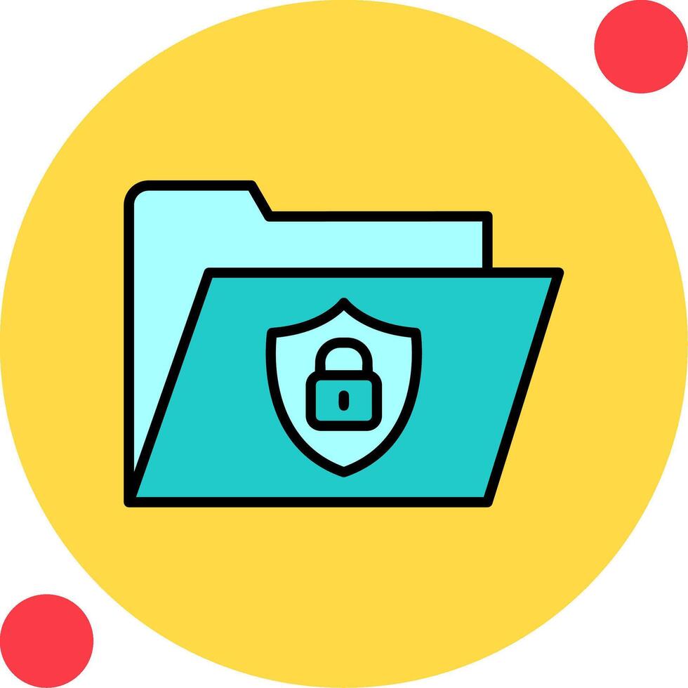 Secure Folder Vector Icon