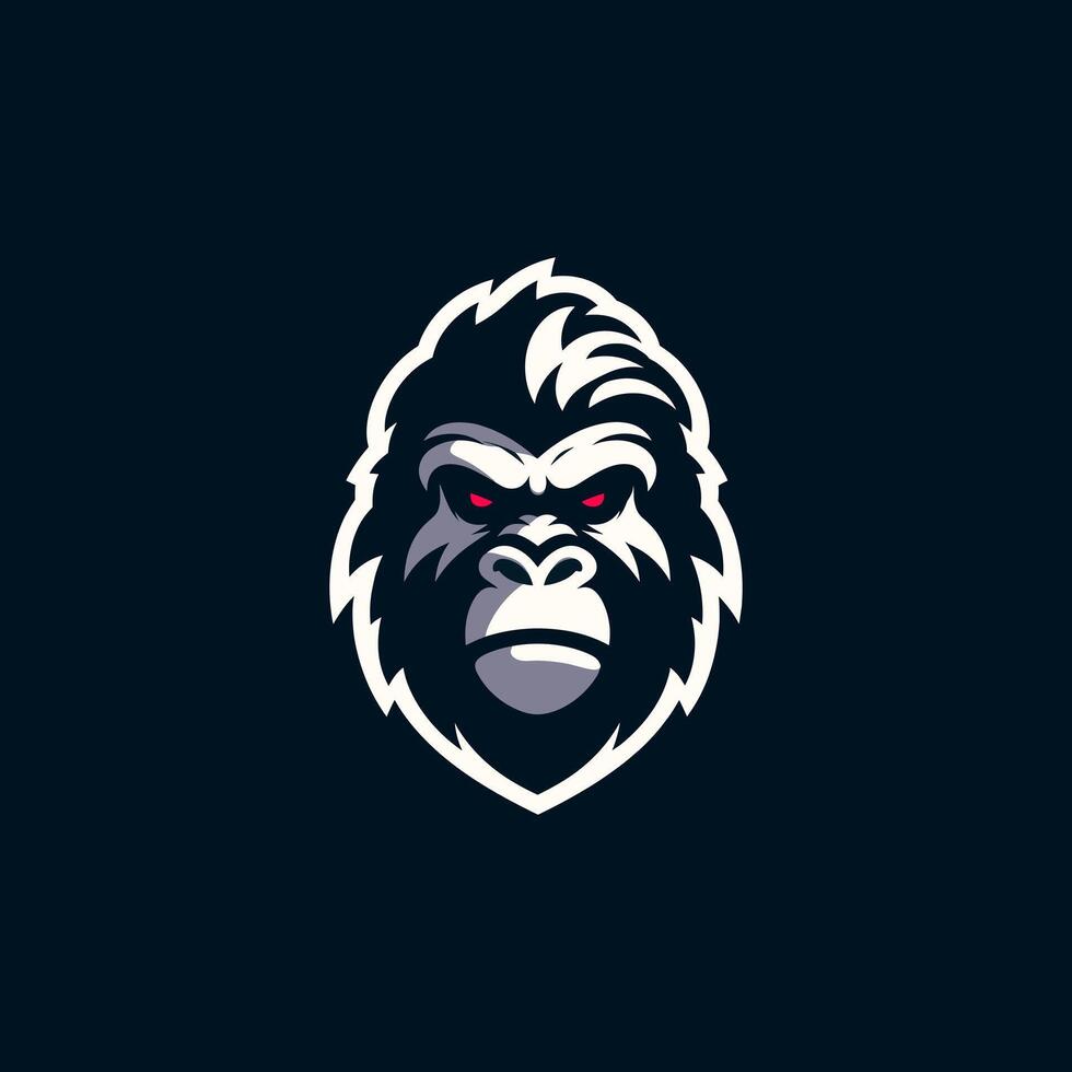 modern, cool gorilla esport logo design vector