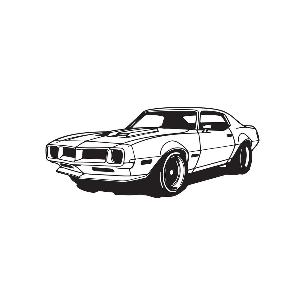 Classic Car Isolated Vector Images