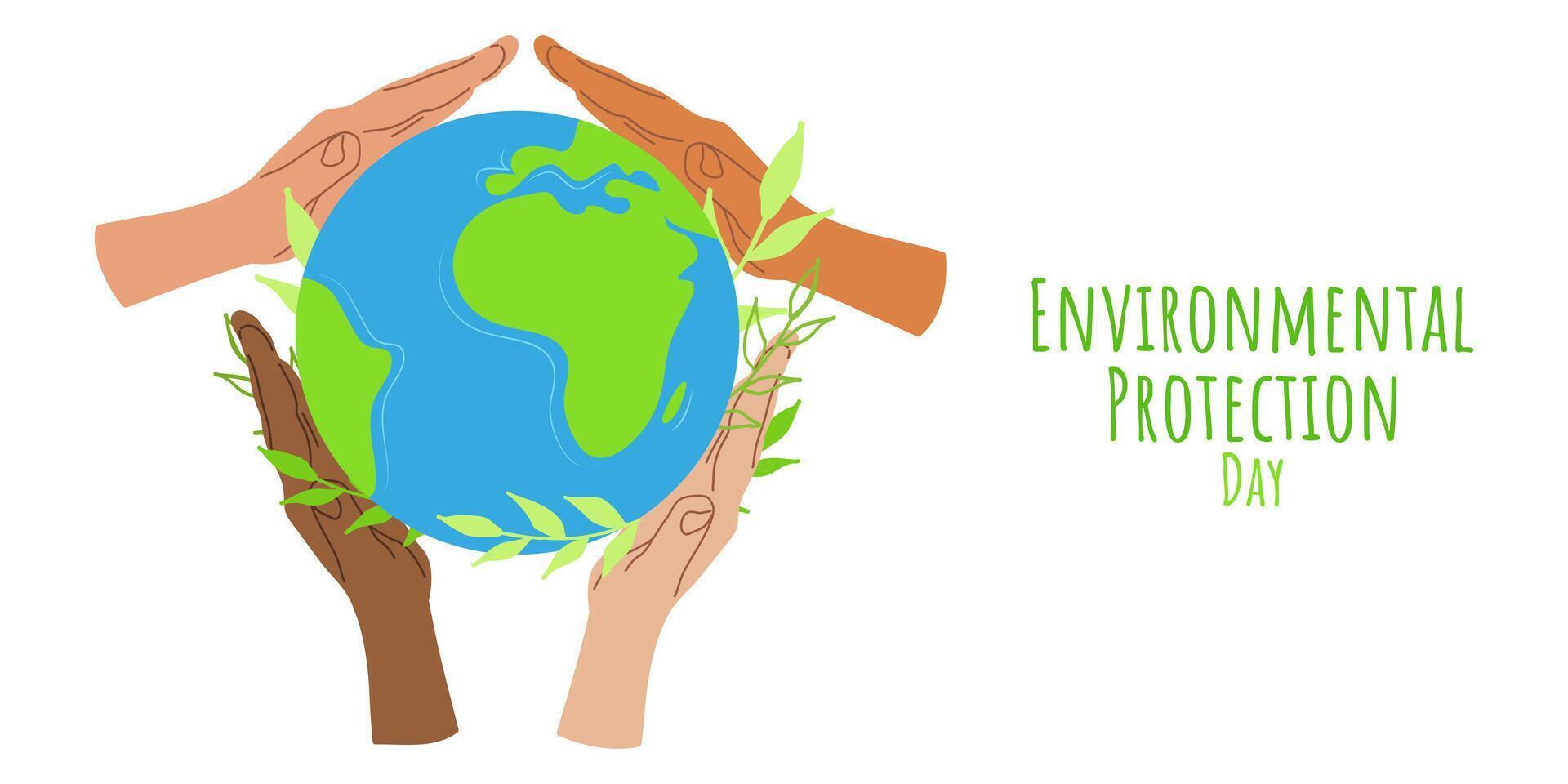 Environmental Protection Day Save the Planet Earth vector