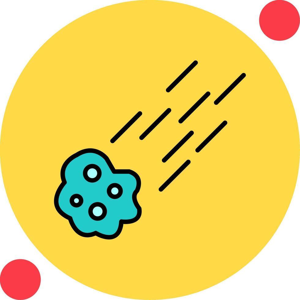 Meteor Vector Icon