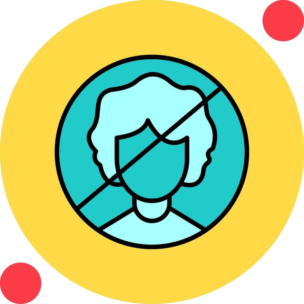 Person Not Allowed Vector Icon
