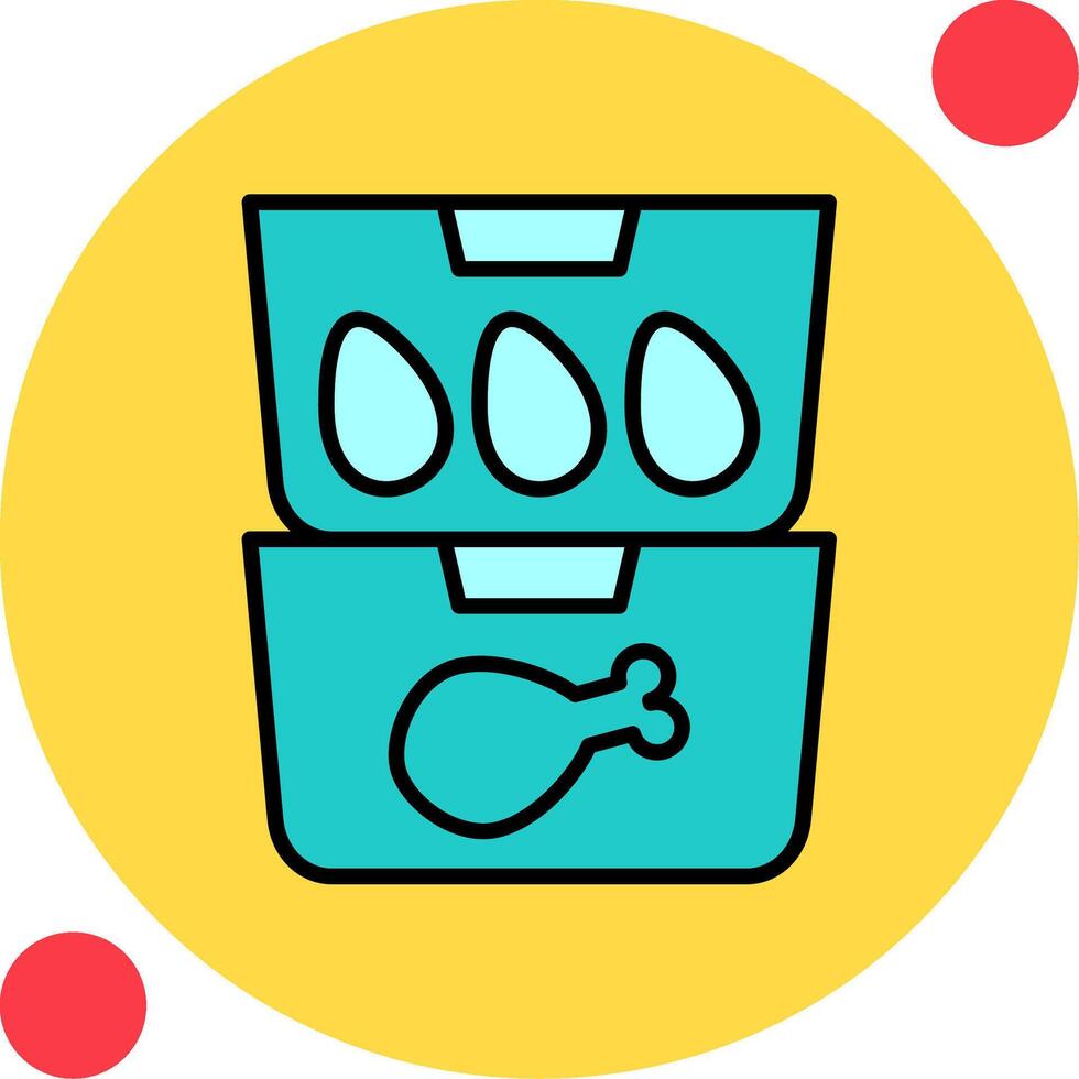 Food Containers Vector Icon