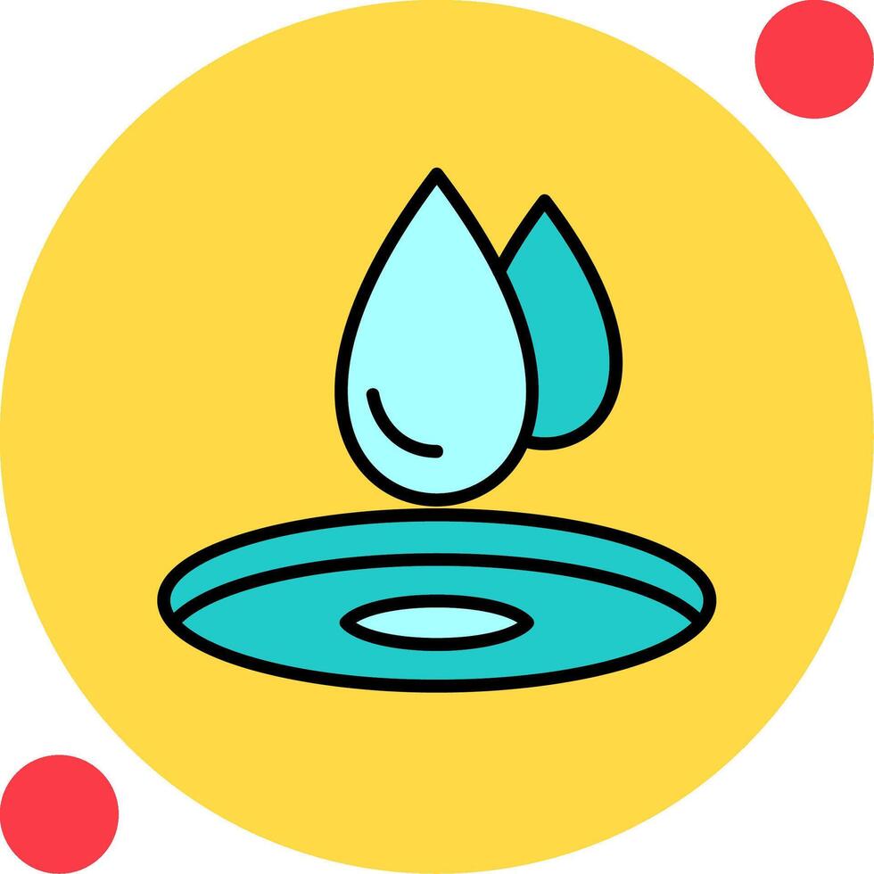 icono de vector de gota de agua