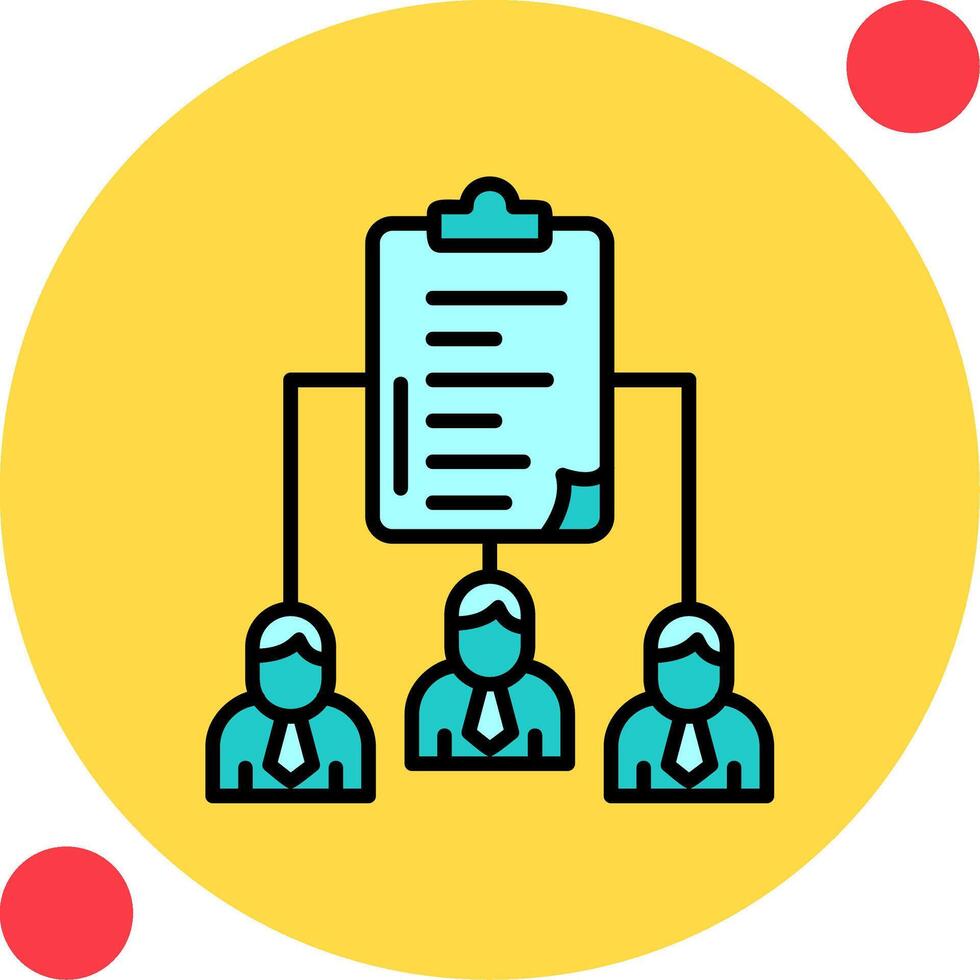 Work distribution Vector Icon
