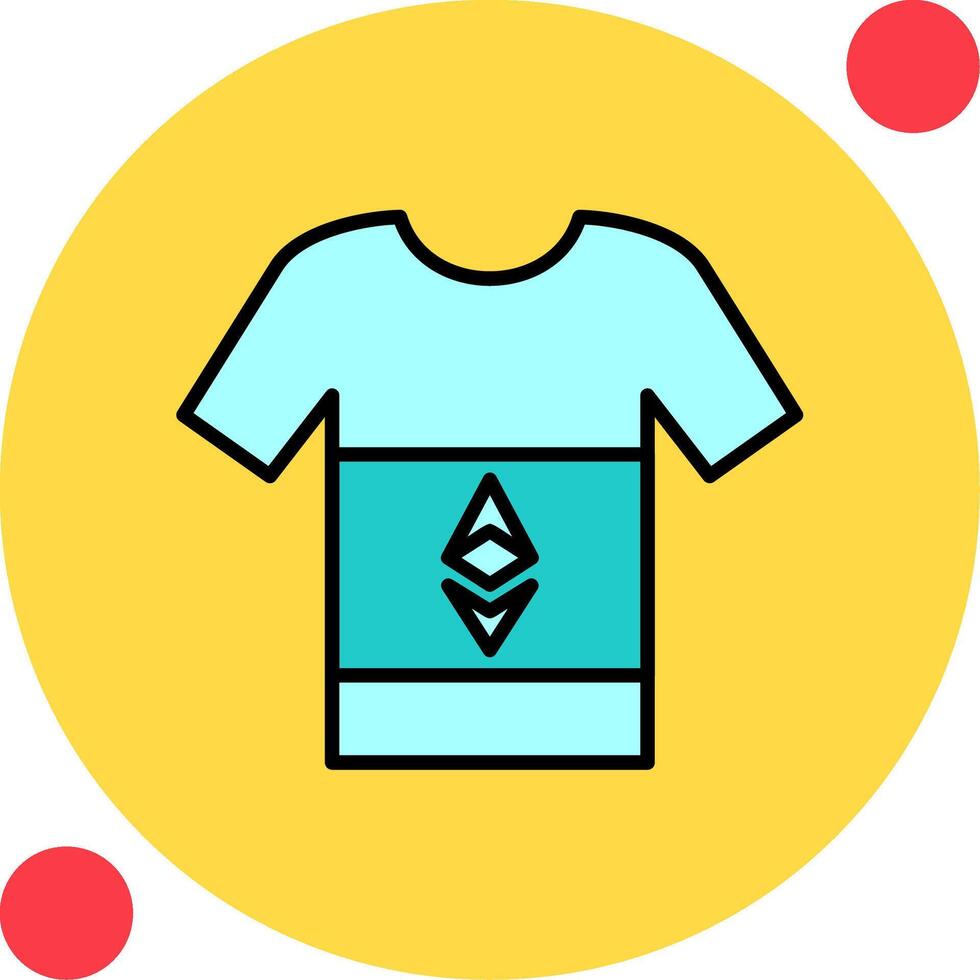 Ethereum Tshirt Vector Icon