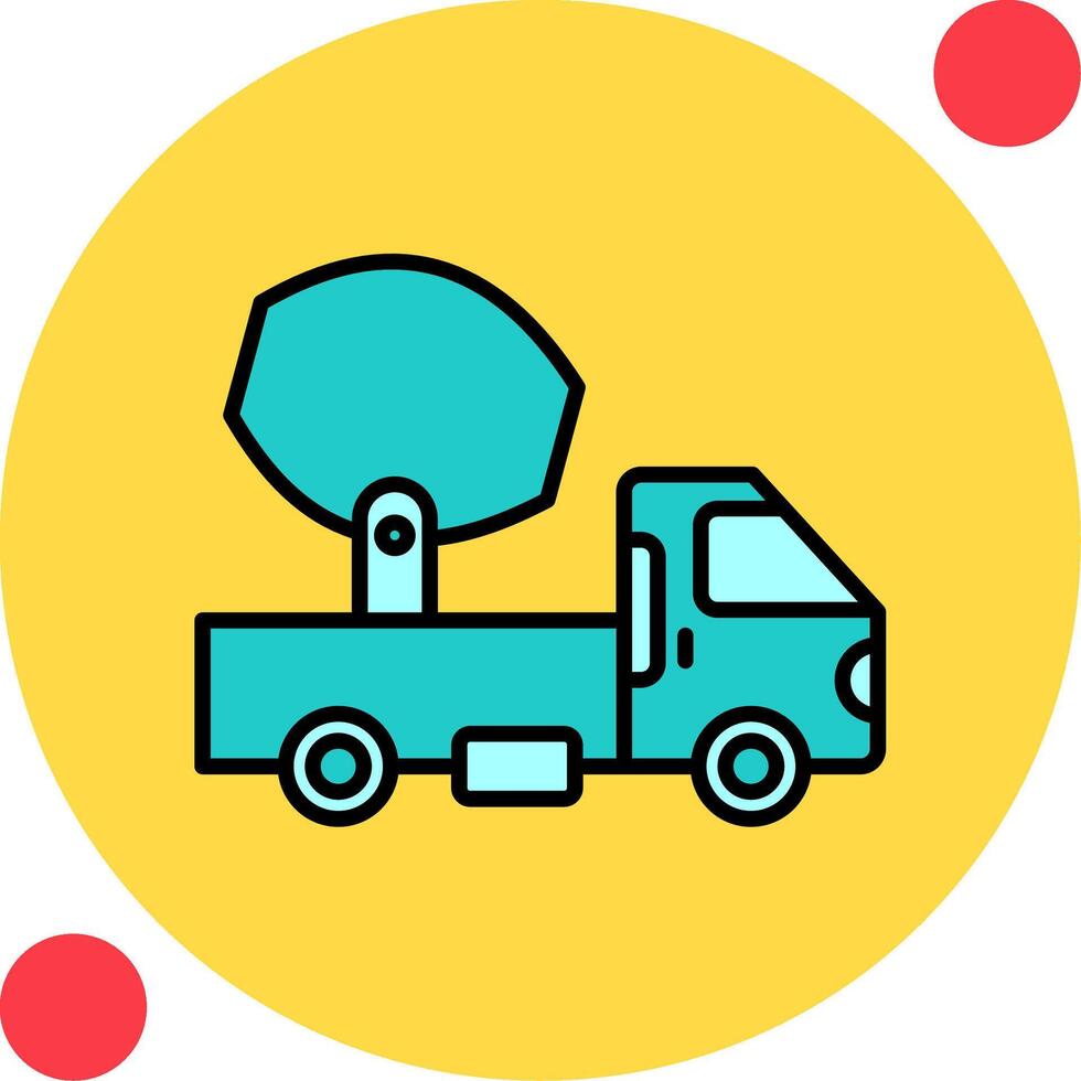 Cement Truck Vector Icon