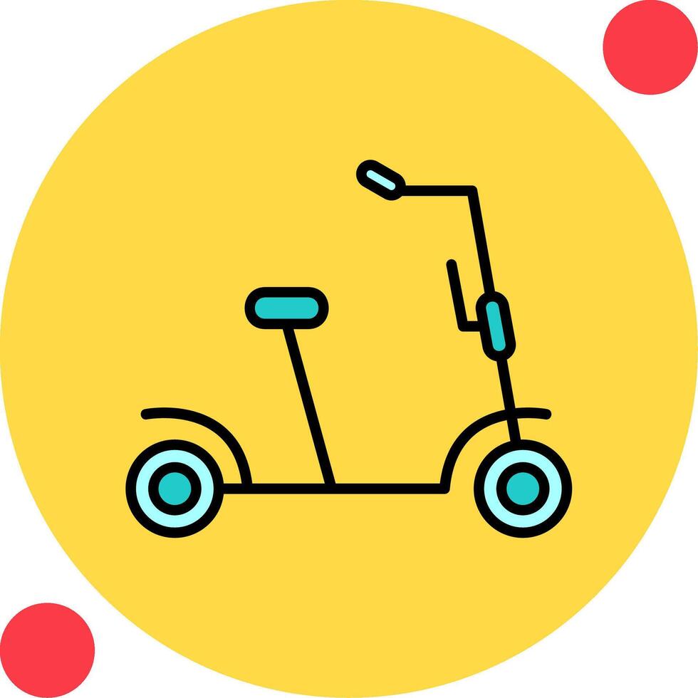 Kick Scooter Vector Icon