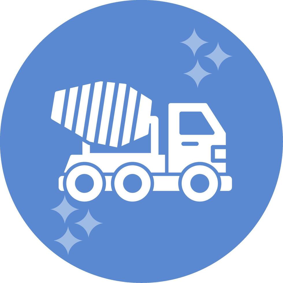 Mixer Truck Vector Icon