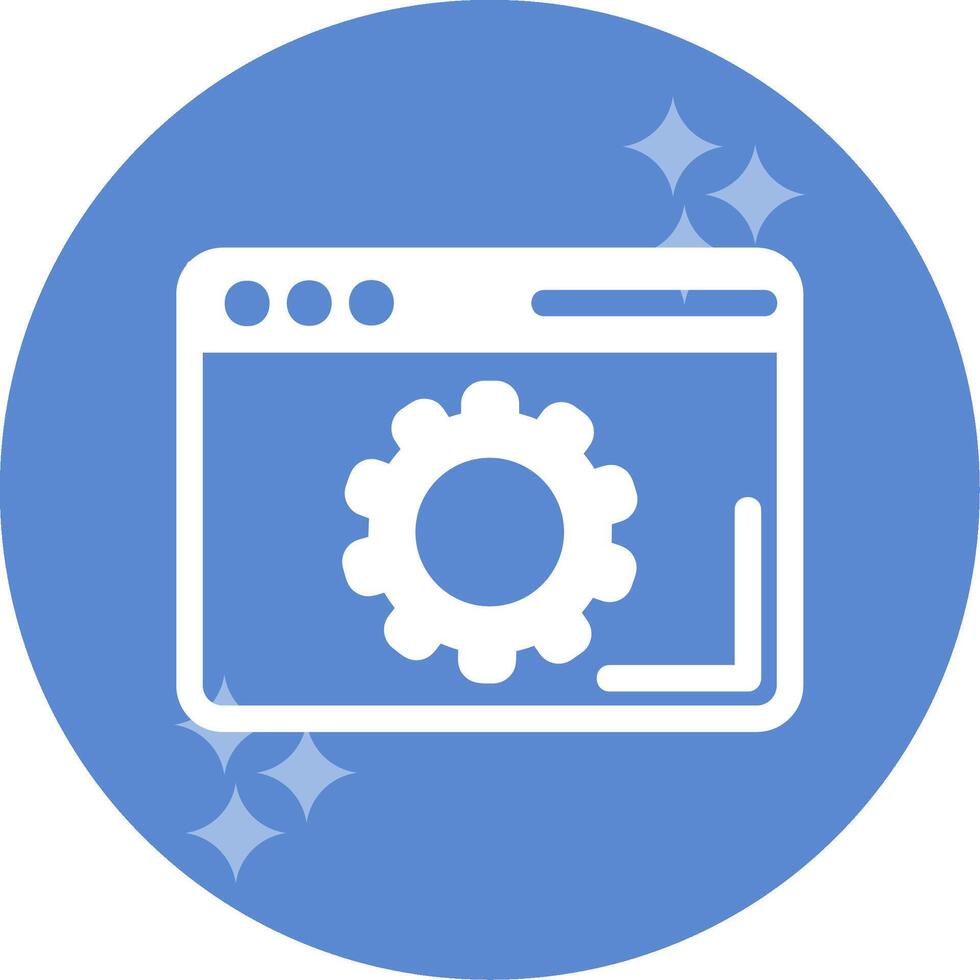 Browser Setting Vector Icon