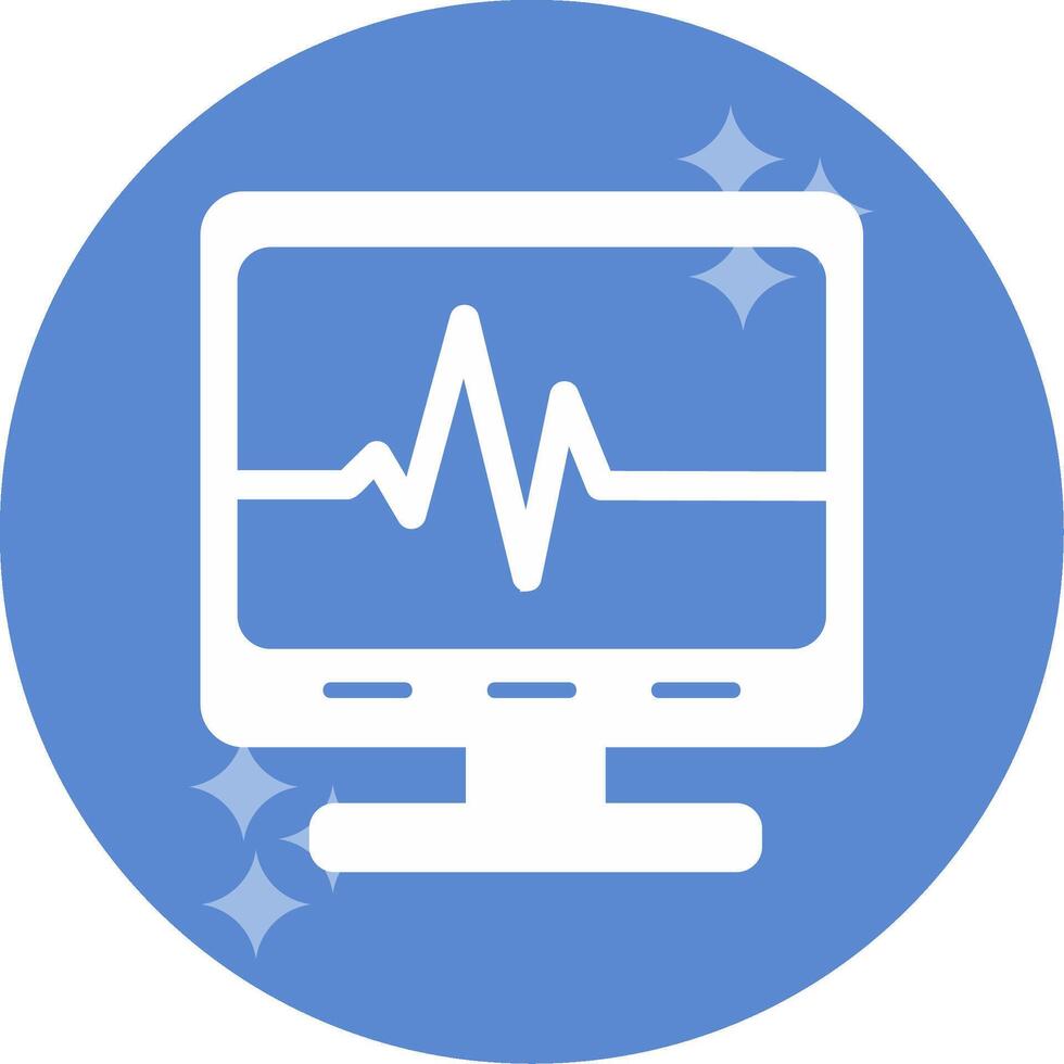 Ecg Reading Vector Icon
