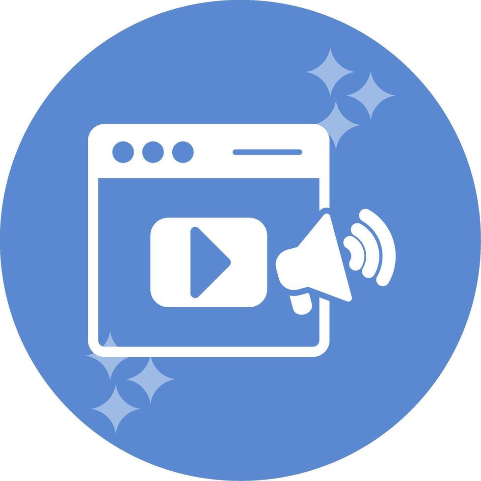 Video Marketing Vector Icon