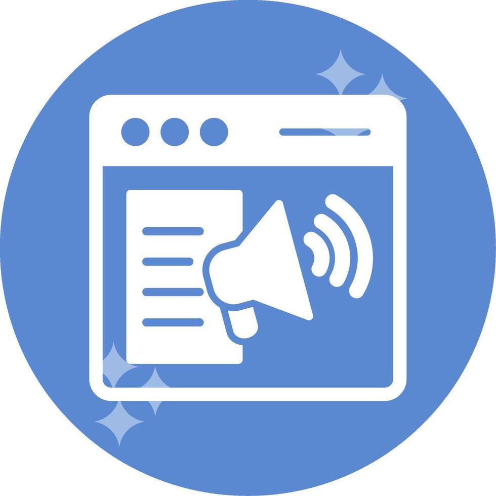 Webpage Online Marketing Vector Icon