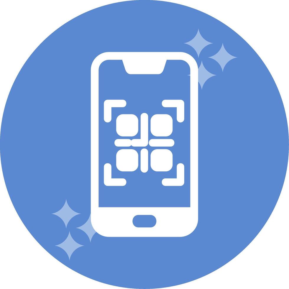 Smartphone QR Code Vector Icon
