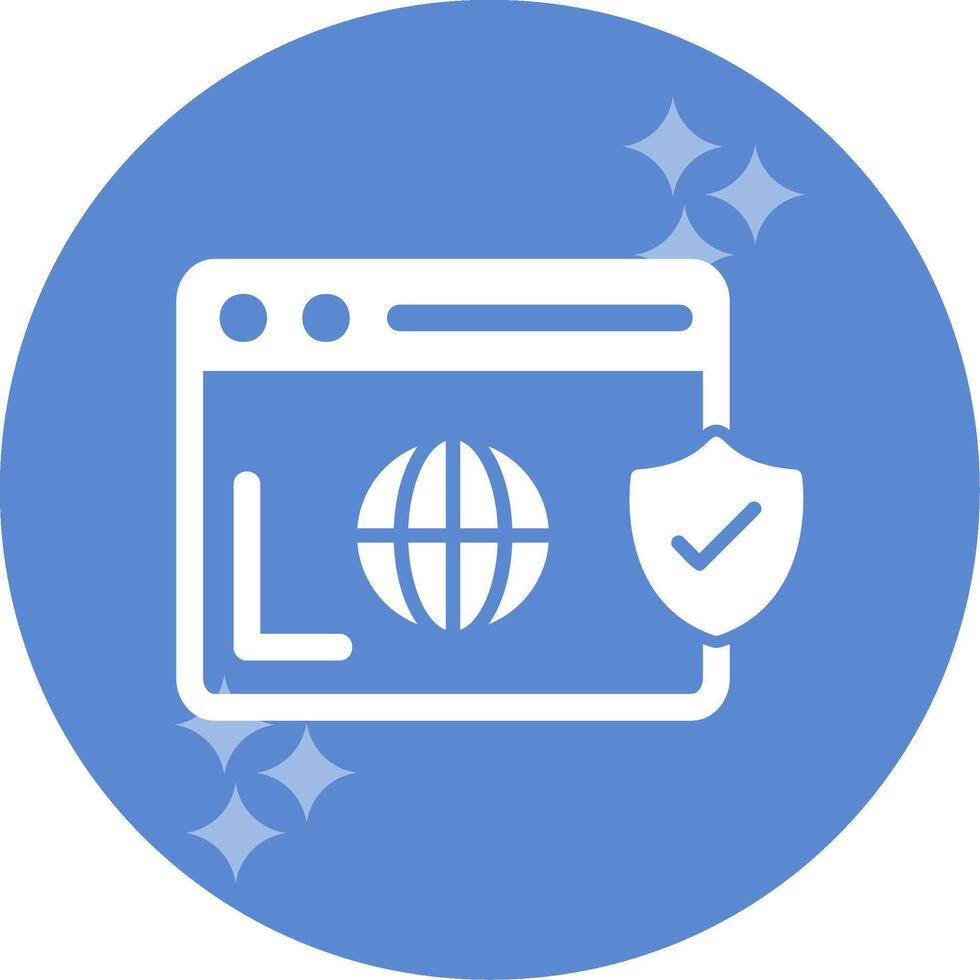 Secure  Browser Vector Icon