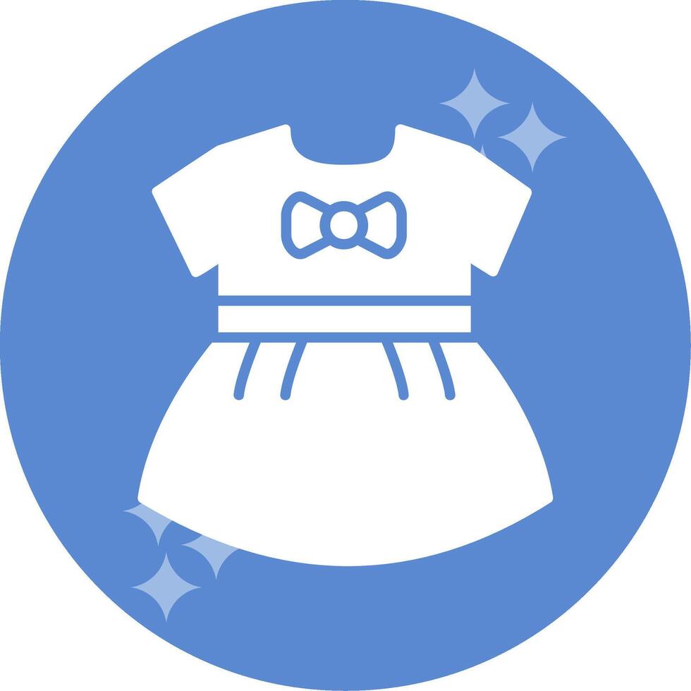 Baby Girls Dress Vector Icon