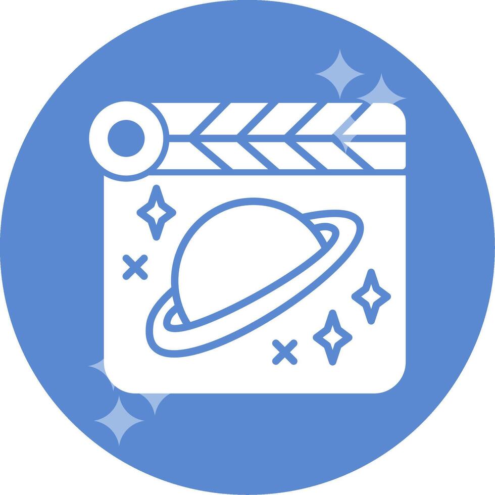 espacio película vector icono