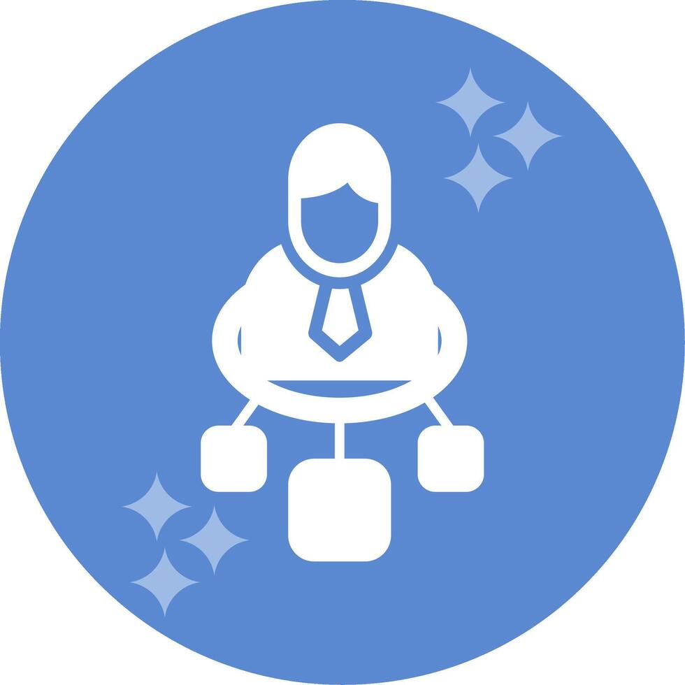 Team Lead Connection Vector Icon