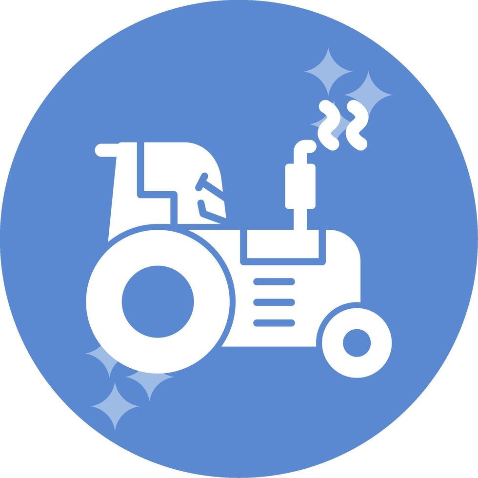 icono de vector de tractor