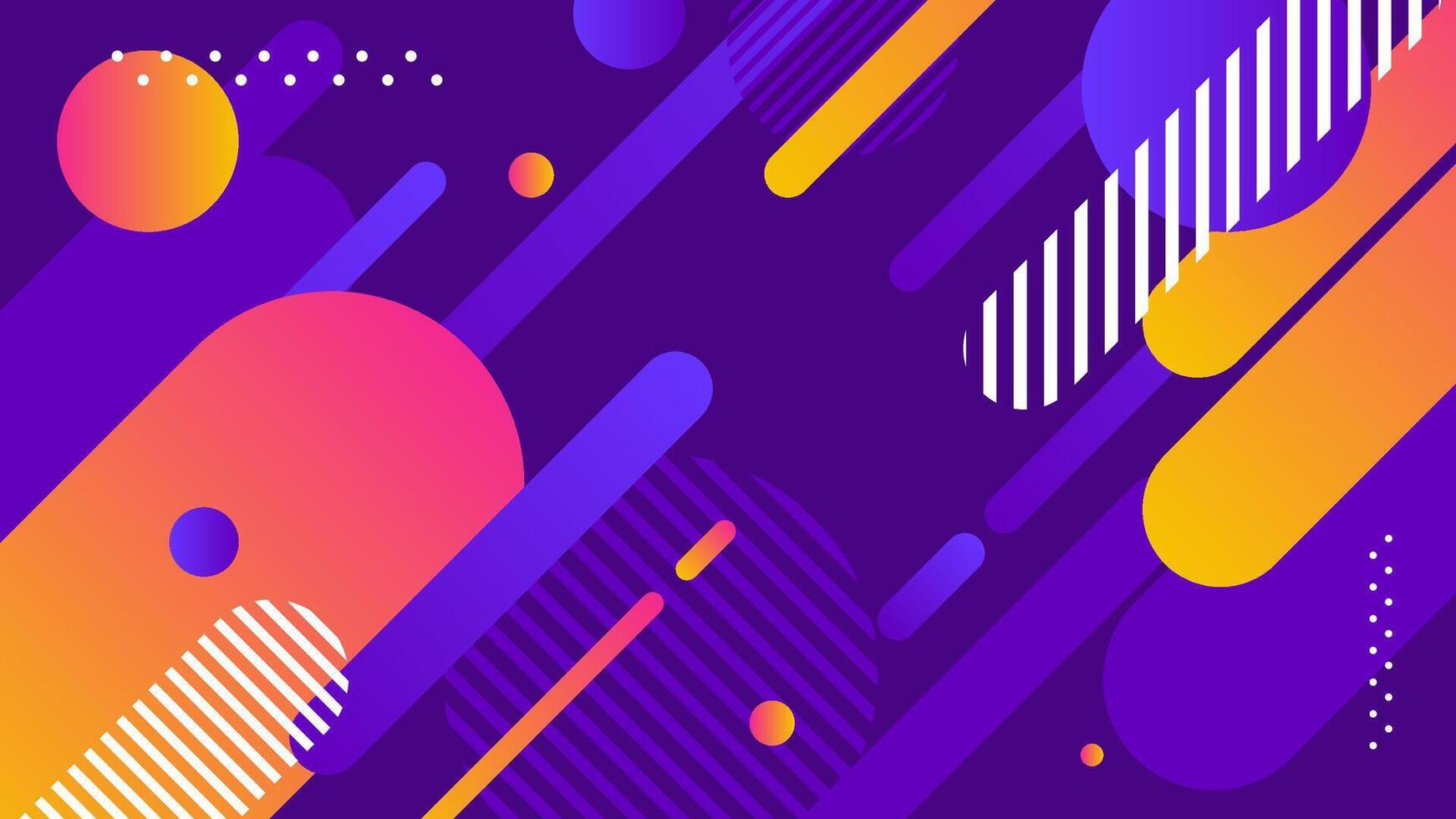 abstract geometry background with vibrant and colorful gradient color vector