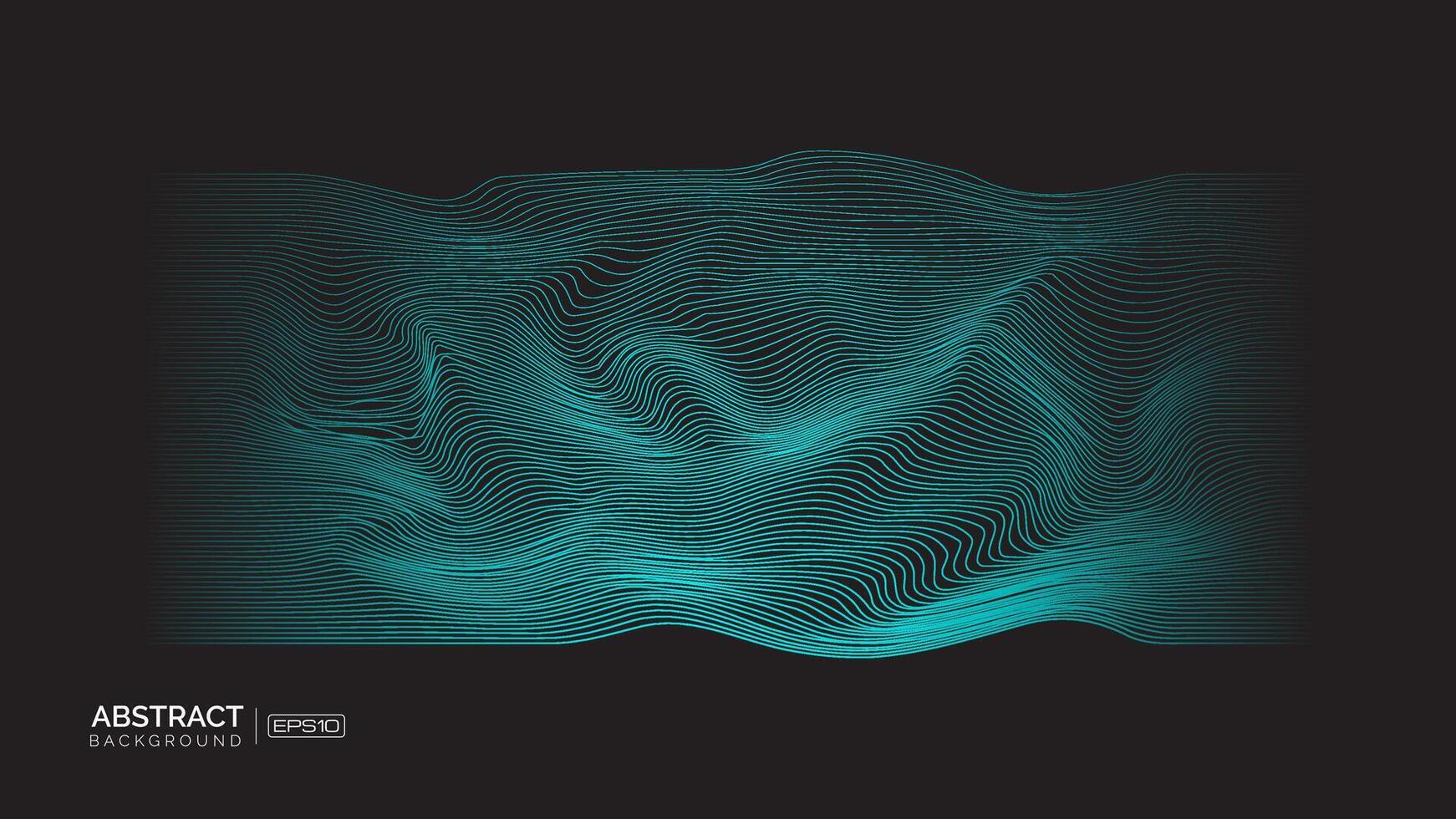 abstract wavy line background design vector