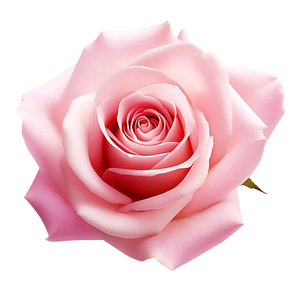 AI generated Pink Rose Image on a Clear Background png