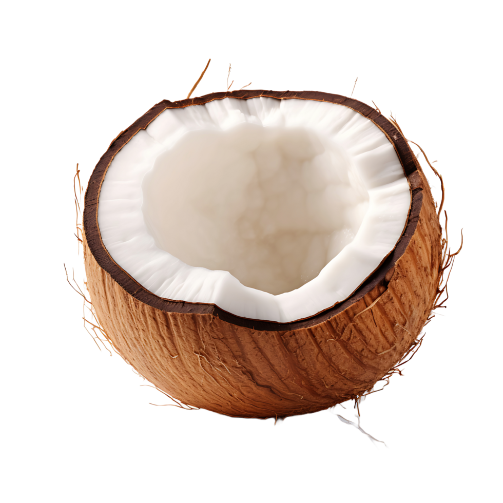 AI generated Coconut Image on a Clear Background png