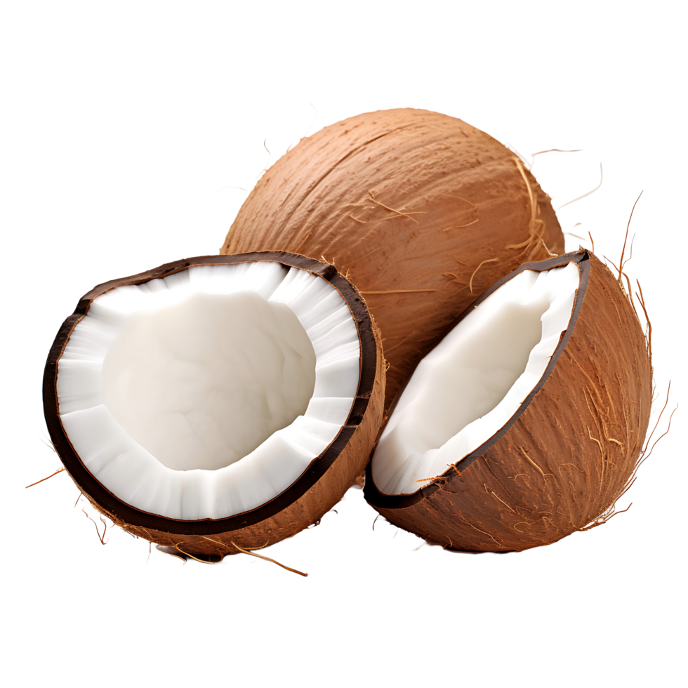 Ai generated coconut with clear background transparency 38583034 png