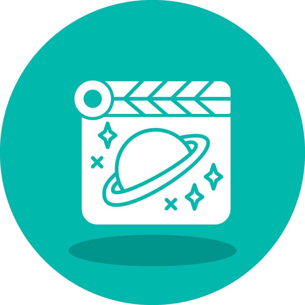 espacio película vector icono