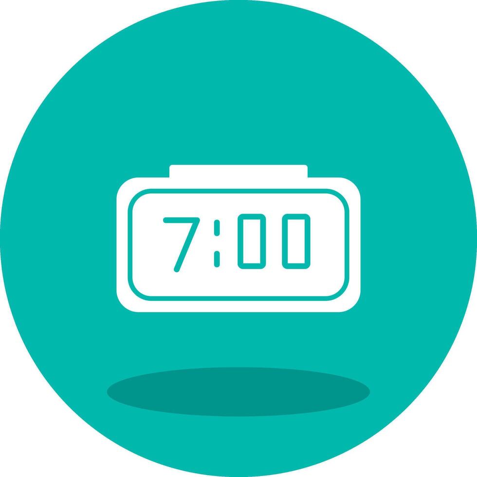 Digital Clock Vector Icon