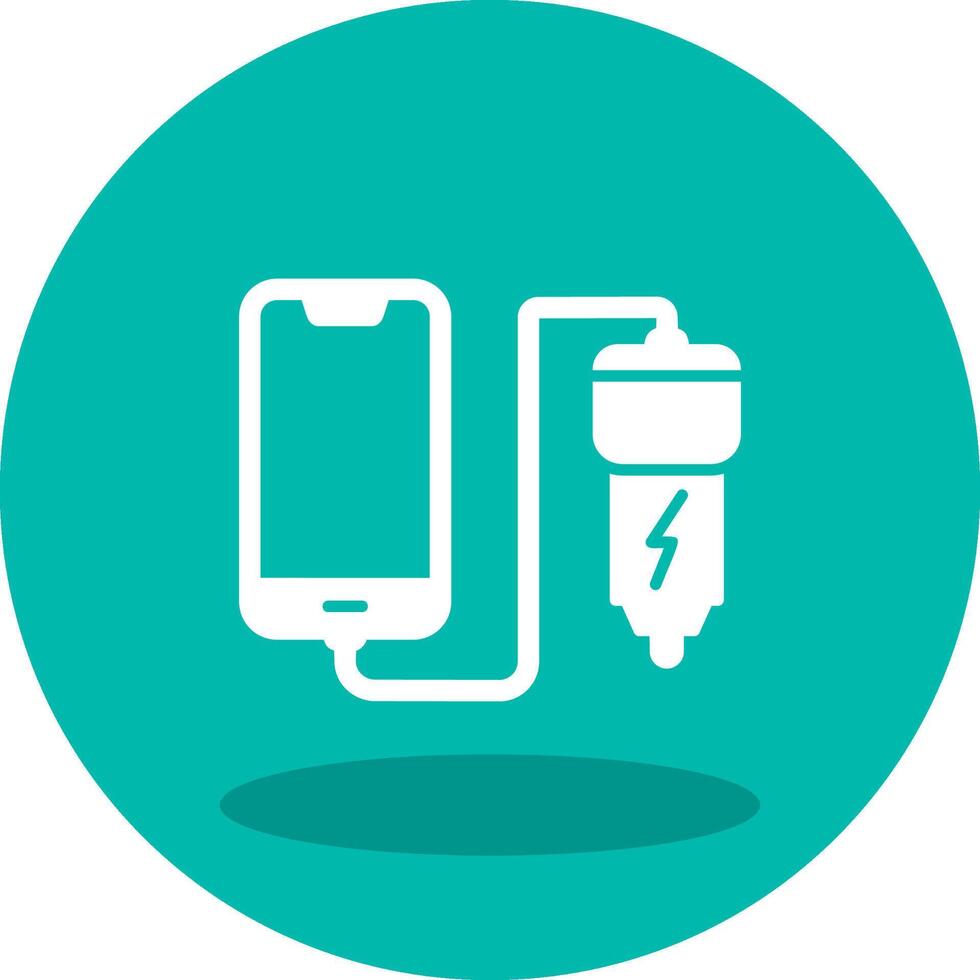 Car phone charging Vector Icon
