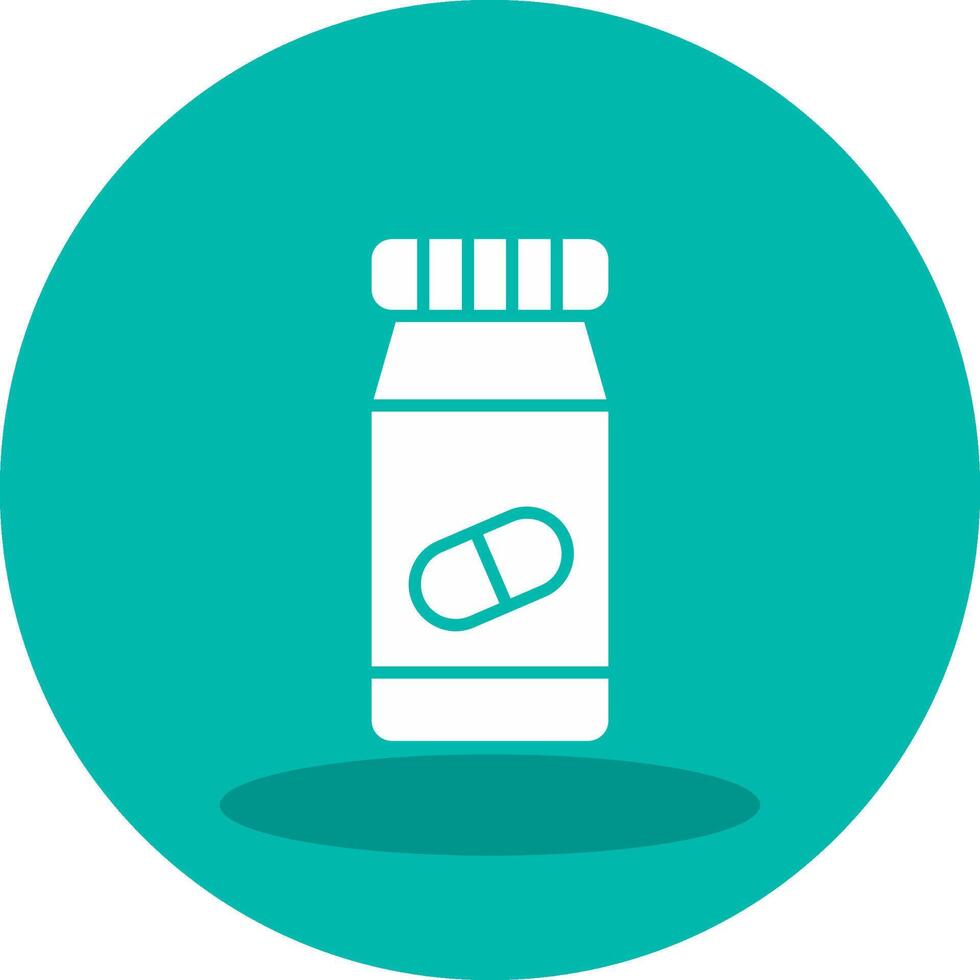 Pills Bottle Vector Icon