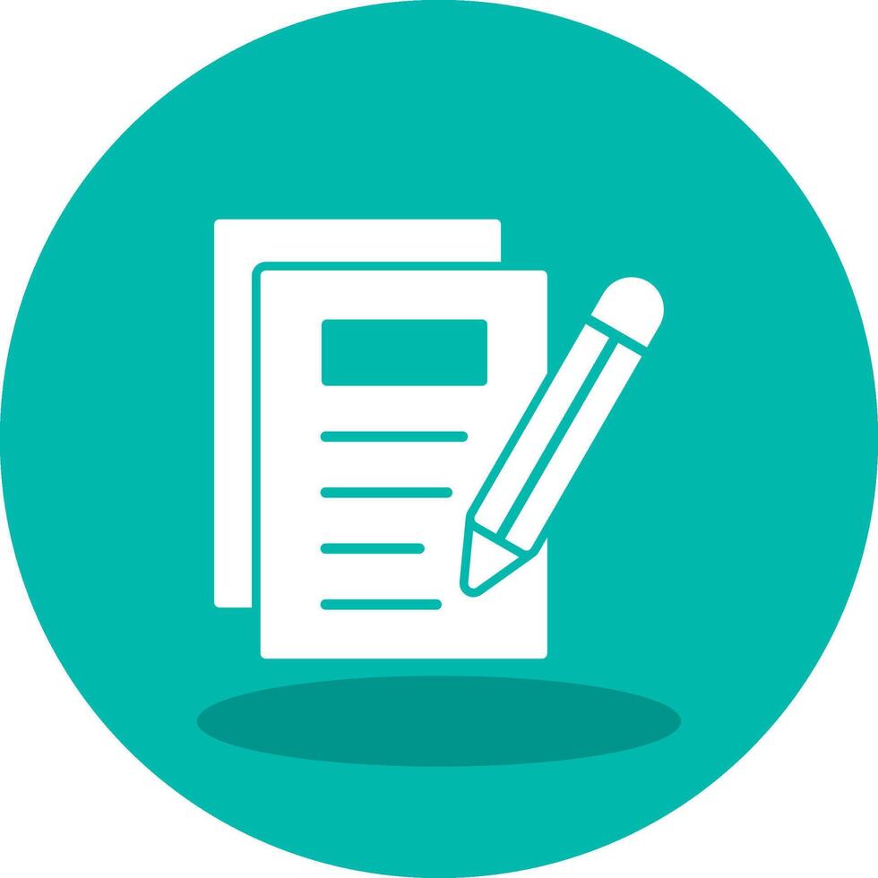 Notes Writing Vector Icon